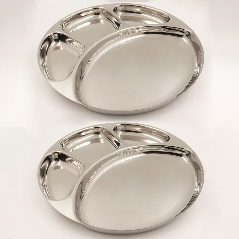 Spillbox Smiley Tiffen Plates (Small-1) Dinner Plate(Pack of 2)