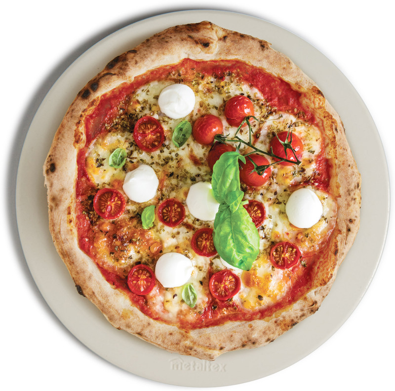 Primeway Cordierite 13" Natural Baking Stone for Oven, Grill, BBQ, Pizza Grilling Stone Pizza Tray(Microwave Safe)