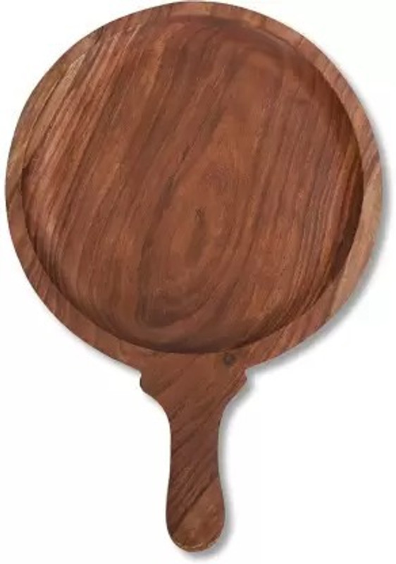 SONA Handicraft Rosewood Pizza Bat Wooden Pizza Platter Plate/Snack Serving Platter Pizza Maker(Brown)