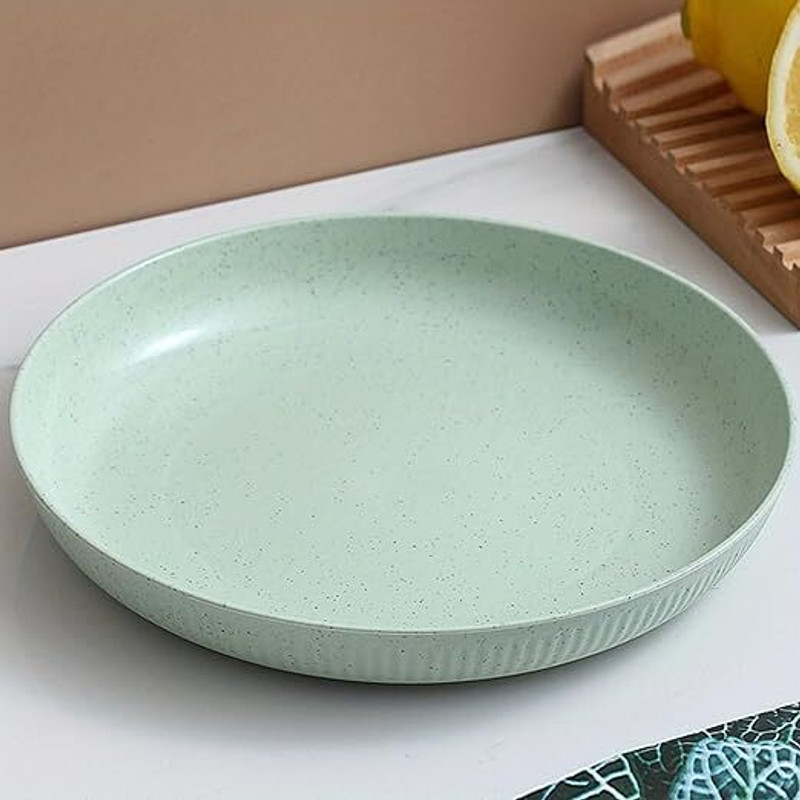 Vortipu 9.05" Unbreakable Dinnerware, Dishwasher & Microwave Safe for Kids Dinner Plate(Microwave Safe)