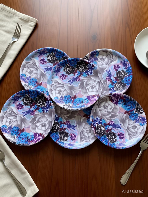 CARNIVAL SMART ROUND MODEL NO-501,10 INCH FULL PLATE AND 7 INCH HALF DINNER PLATE SET 12 PCS OF MELAMINE Dinner Plate(Pack of 12)