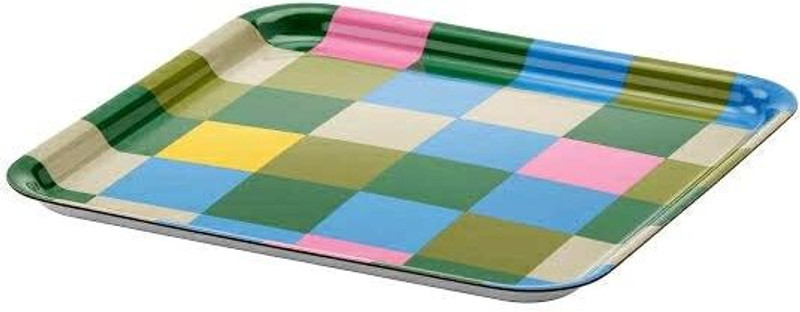 IKEA Digital Shoppy JÄMNGOD Tray,Multicolor 33x33 cm Tray(Microwave Safe)