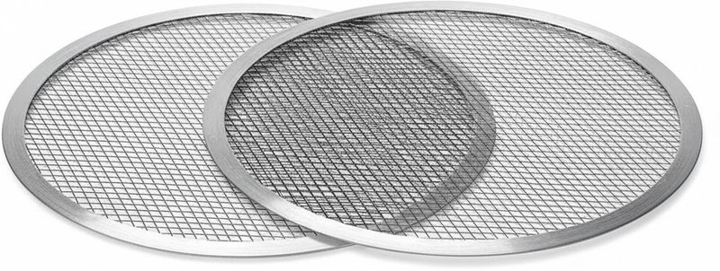 Bakezy Premium Aluminum Pizza Screen 8 Inch, Non-Stick Pizza Baking Tray Mesh Pan Pizza Tray(Pack of 4, Microwave Safe)