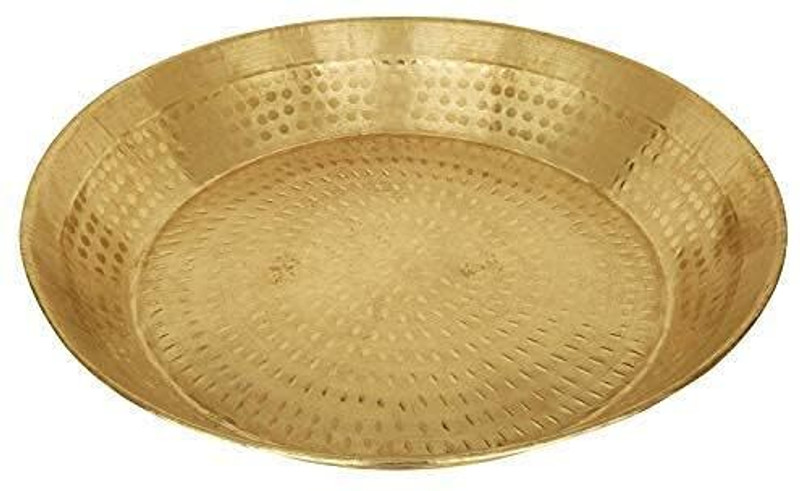Tannu Craft Brass Handmade Parat Platter for Kitchen Paraat