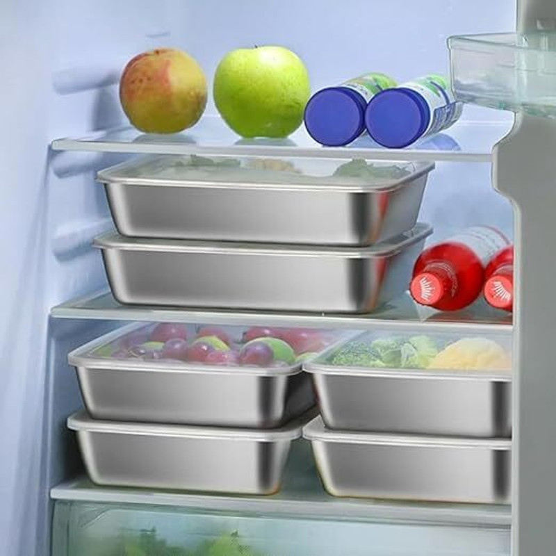 grewelz storage tray Tray(Pack of 4, Microwave Safe)