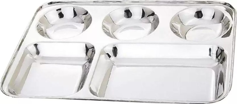 SST 5 Partition Plate Sectioned Plate(Pack of 3)