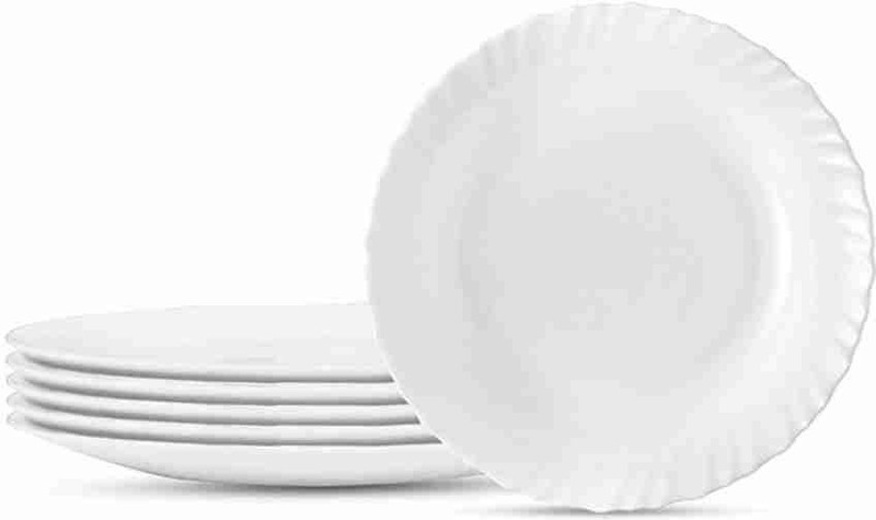 RAVRI TRADERS Best Full Dinner PlatesR32 Dinner Plate(Pack of 6, Microwave Safe)
