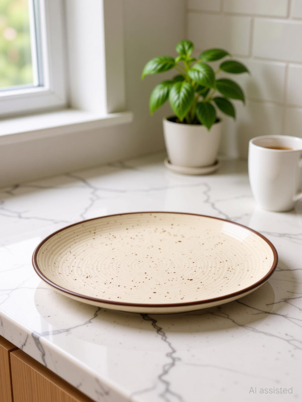 Claymistry Ceramic Handmade Dining Plate, Durable Microwave-safe, Dinner and Snacks plate Dinner Plate(Microwave Safe)