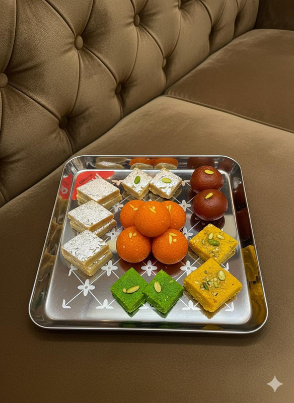 Bhavana Laser Etched Square Tray / Plate Tray