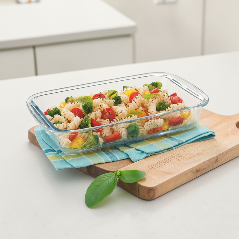 Red-Rubby 1000ml SQ oven-133 Baking Dish(Microwave Safe)
