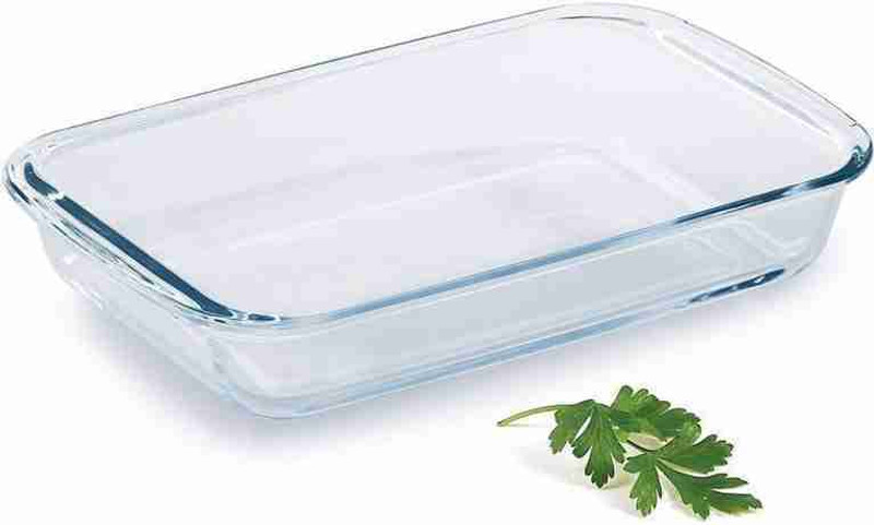 Allo Borosilicate Rectangle Glass Baking Dish, Baking Tray, Microwave Safe, 1600ml Baking Dish(Microwave Safe)