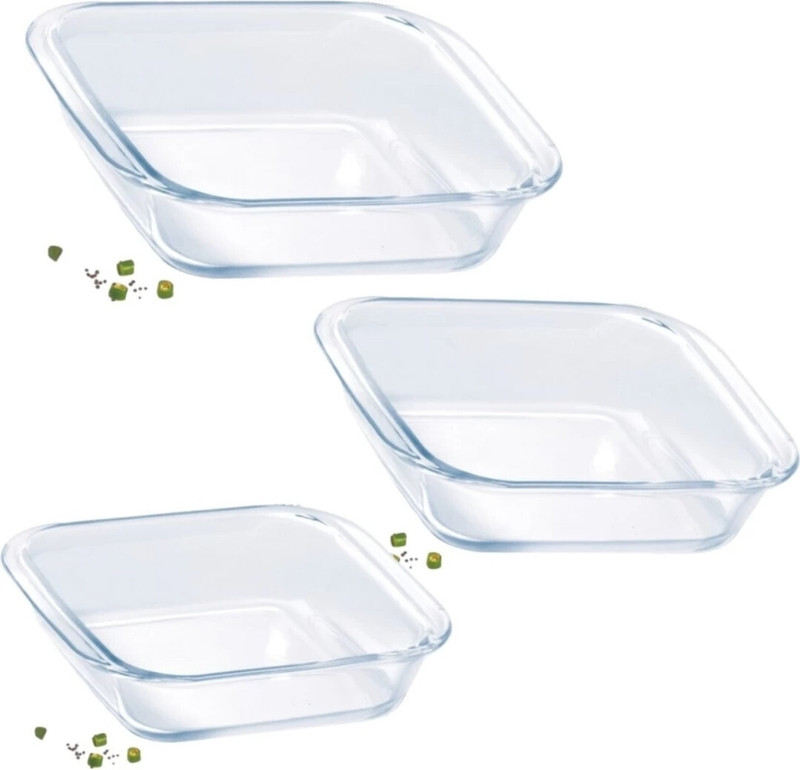 Sarsawal Rc-9-3pcs Baking Dish(Pack of 3, Microwave Safe)