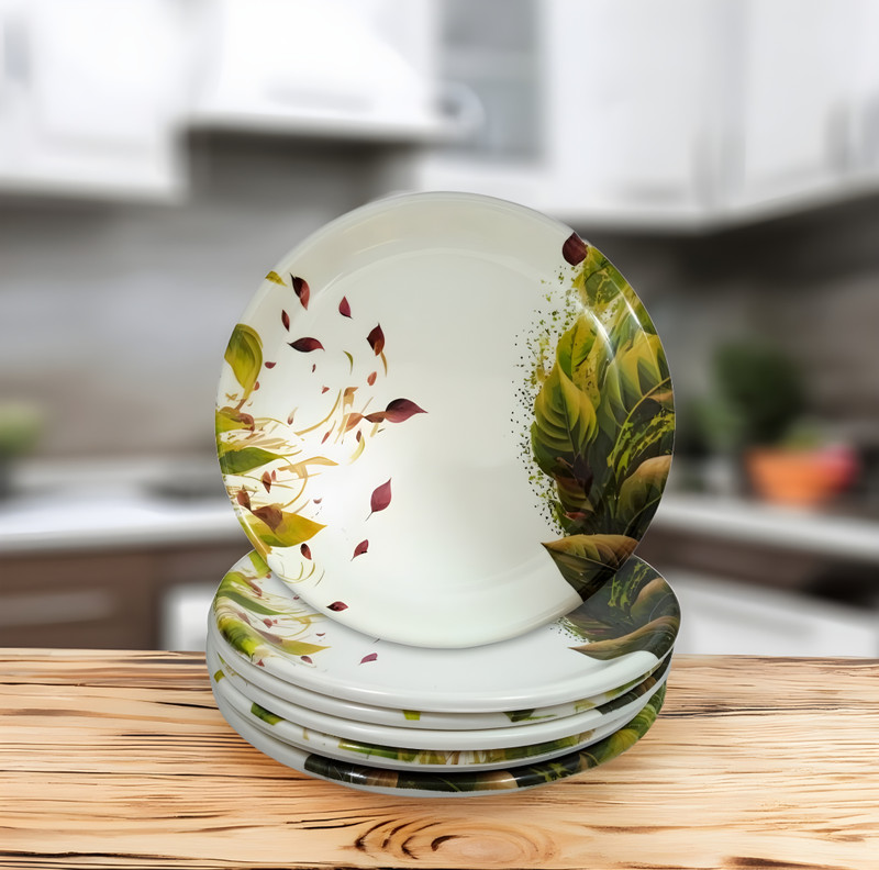 Inpro Elevate Your Dining Experience with our 6-Piece Melamine Small Serving Plate Set Quarter Plate(Pack of 6)