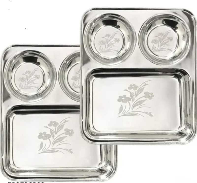 KUSHWAENTERPRIS 3in1 bhojan thali Plate Warmer(3in1 Bhojan Thali)