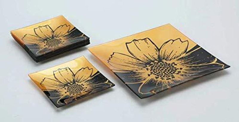 Homies SQUARE-PLATTE SUNFLOWER Plate Warmer(HI-1567-7PCS-SQUARE-PLATTE-SUNFLOWER-BL)