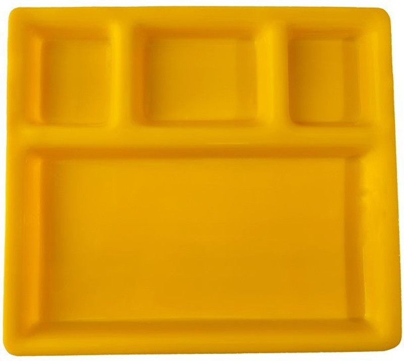Uno Interiors solutions 0 Plate Warmer(Rectangular Plate, Yellow Color, Unbreakable Acrylic Product Dinner)