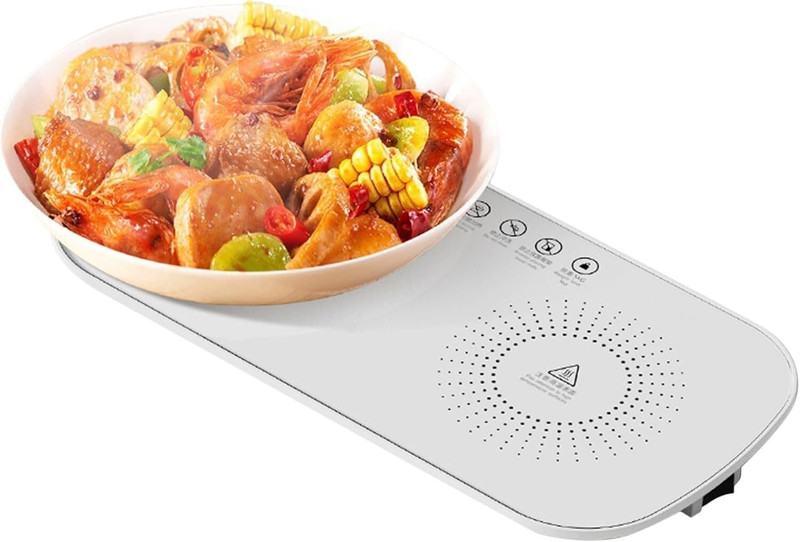 Vinishq Electric Warming Tray & Meal Warmer for Buffets, Parties & Catering Plate Warmer(Fast Heating Plate, Hot Food Server, Heated Placemat, Tabletop for Home)