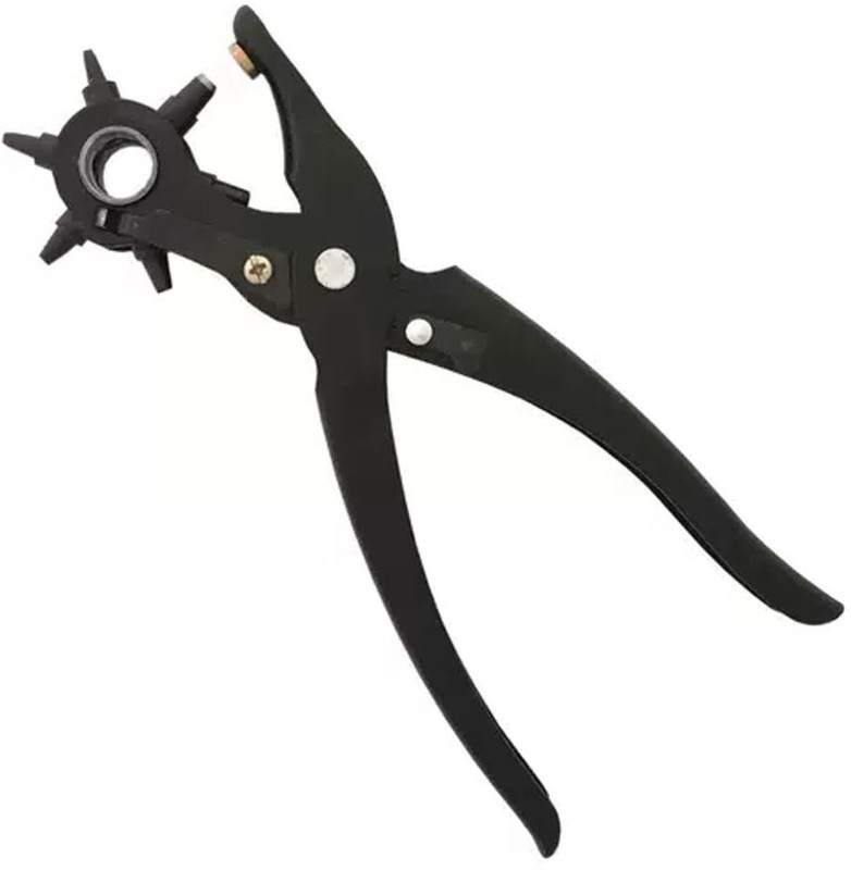 Kshivi BP04 Belt Punching Machine Holes Punches Maker Tool for Leather, Paper, Shoes Punch Plier(Length : 8.5 inch)