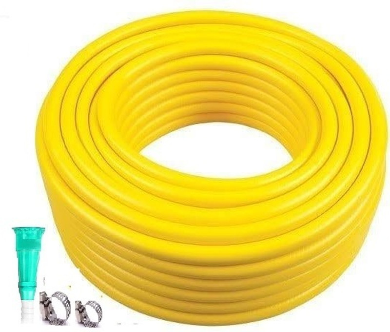 RAMANAR 65 feet(20 mtr),3/4 inch garden pipe water hose durable with connector clamps Hose Pipe(20 m)