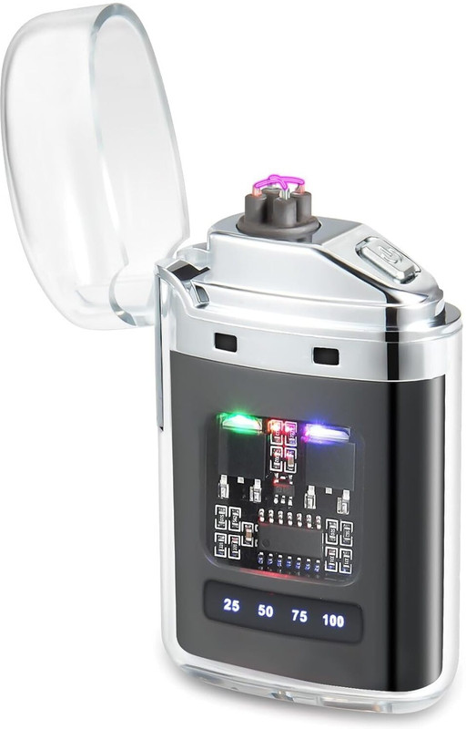 DEXORA Plug Transparent Electric Lighter – Dual Arc Plasma Car Cigarette Lighter(1)
