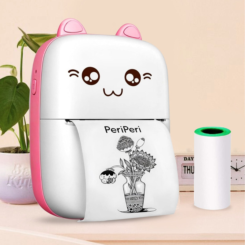 SUNFREE X1 58mm Receipt + Label Thermal Bluetooth Printer with 2 Pcs Thermal Roll Thermal pocket printer