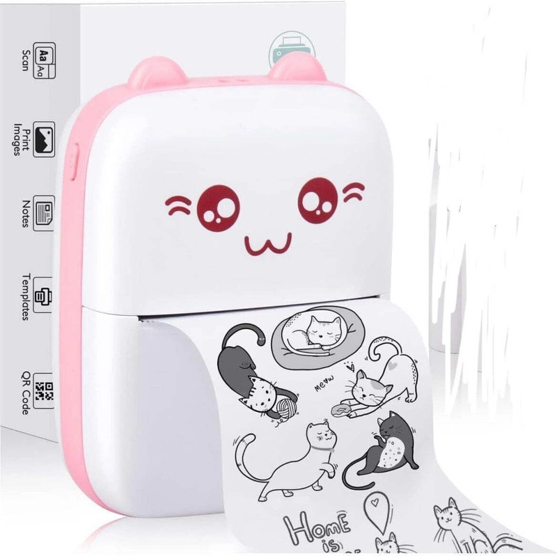 MA TRADES POCKET Printer with Paper for Photo Multi-function YUI13 Mini printer