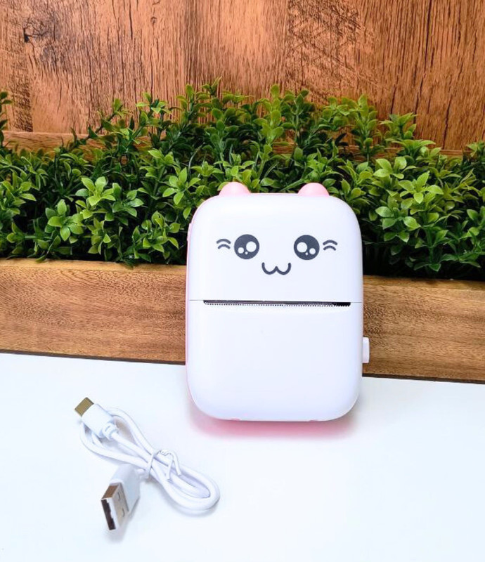 TECHEL Portable Mini Printer Bluetooth 2 roll xdf8 camera