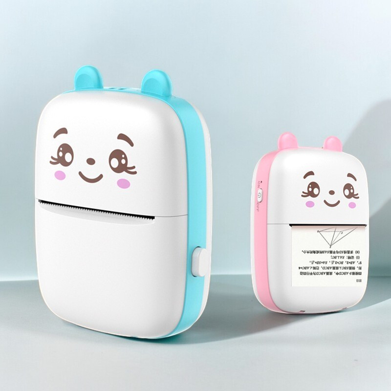 SARASI Mini Bluetooth Thermal Printer For Kids, Reachargeable Portable Label Printer, Inkfree Mobile, Printer for Android & iOS