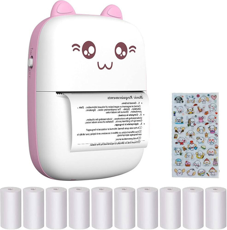 EVAAENTERPRISES Portable Size Mini Printer (Label-receipt Bluetooth Thermal Printer) Pocket Printer