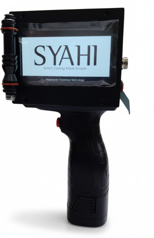 Packerials SYAHI INCD3ML Handheld Thermal Inkjet 600 DPI Eco Fast Dry Ink | Multi-Surface | Portable Battery | Industrial Coding Printer