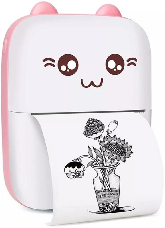 RHONNIUM Instant Printing Inkless Sticker printer Bluetooth Thermal Receipt Printer