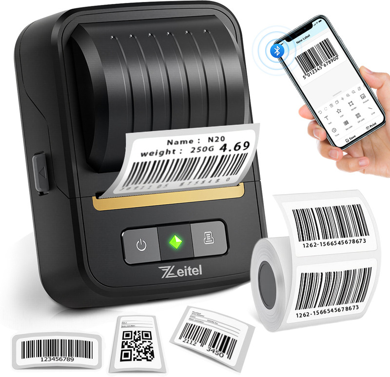 SERPLEX Mini Wireless Thermal Label Printer Label Printer