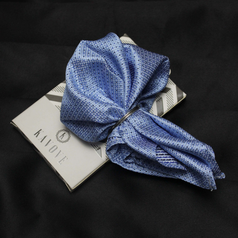 Kovove Polka Print Polyester Pocket Square