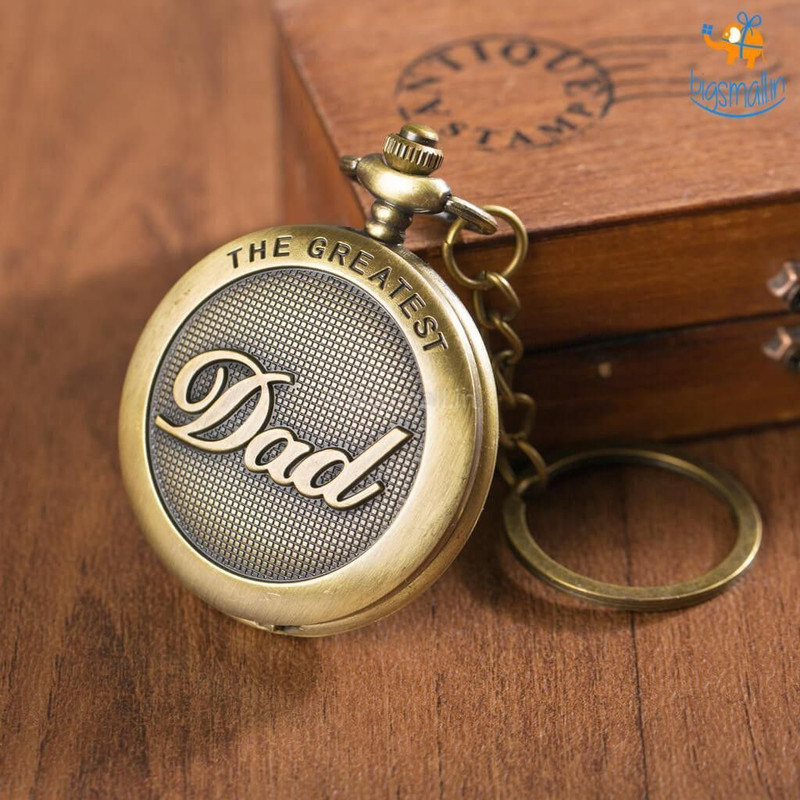PDY Fashion E S W N POCKET WATCH KEYCAHIN POCKET WATCH Bronze Bronze Pocket Watch Chain