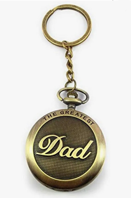 n v p Greatest Dad theme Gandhi Style Antique Pocket Watch Fathers Day Gift Key Chain Greatest Dad theme Gandhi Style Antique Pocket Watch Bike & Car Fathers Day Gift NA Zinc Alloy Pocket Watch Chain