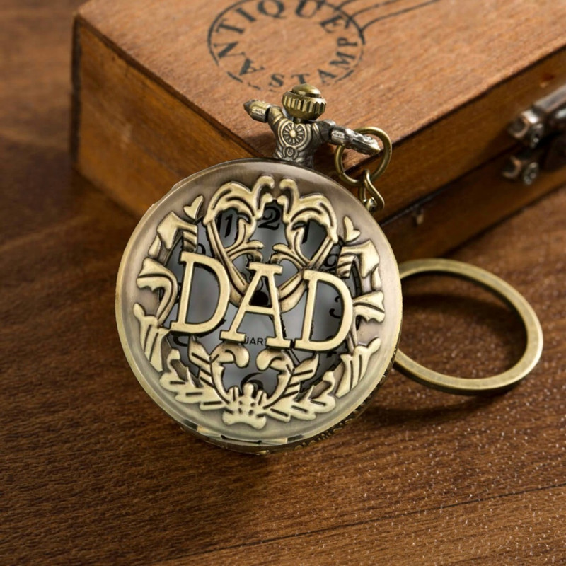 Seven Square Pocket Watch BTS Logo Key Chain Antique Vintage Bronze Analog White Dial Car Bike Metal Keychain With Key Ring Anti Rust Gift For BTS Lovers Golden Color Stainless Steel Pocket Watch Chain