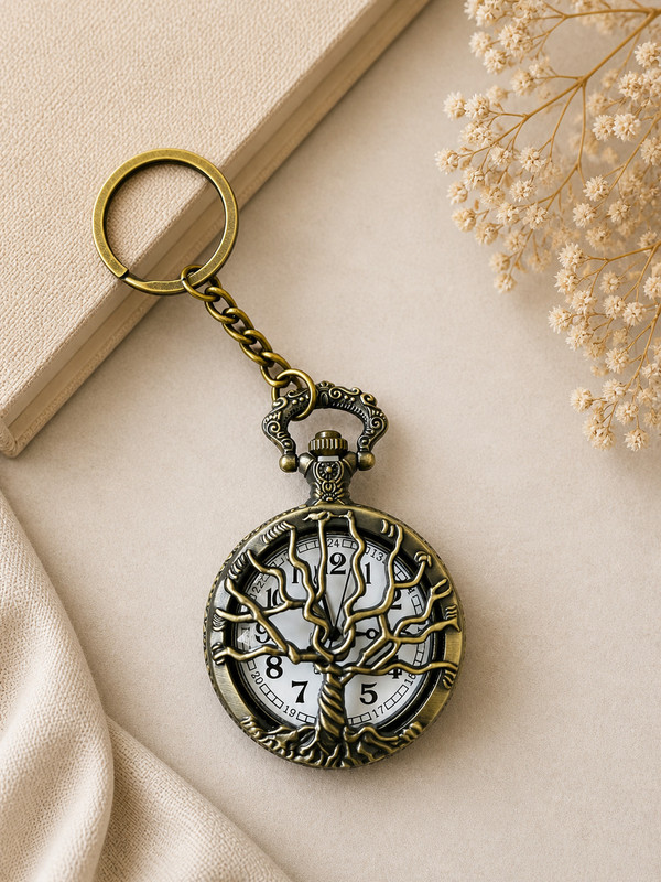 Faraports Vintage Elephant Pocket Watch Key Chain FP110 Patina Bronze Pocket Watch Chain