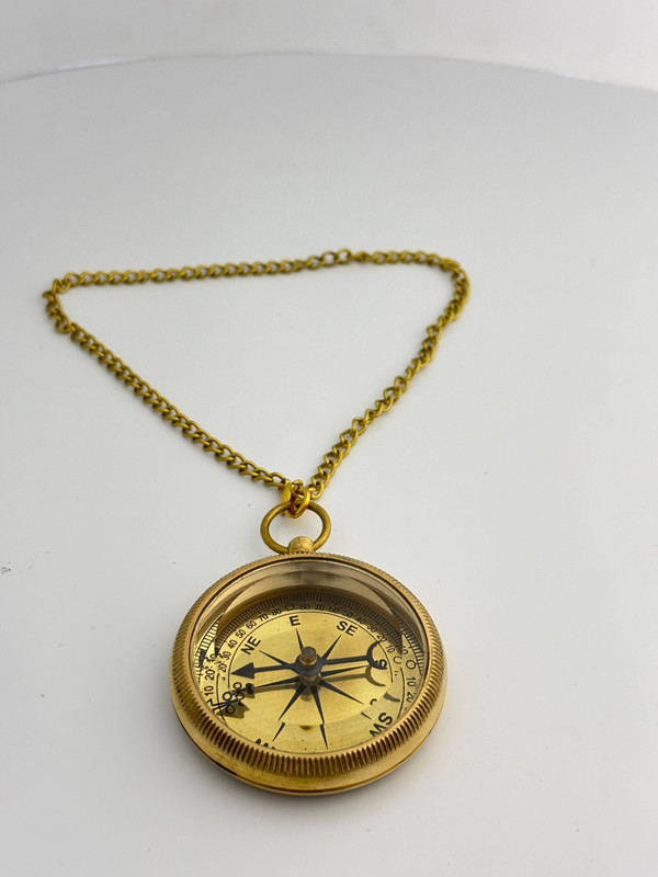 Ma Antique Art And Craft Vintage Pocket Compass pktcmps1 Gold Brass Pocket Watch Chain