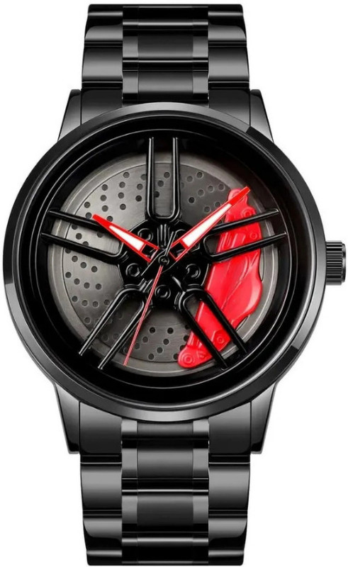 Trimax RED ALLOY SPIN GYRO RED METAL Pocket Watch Chain