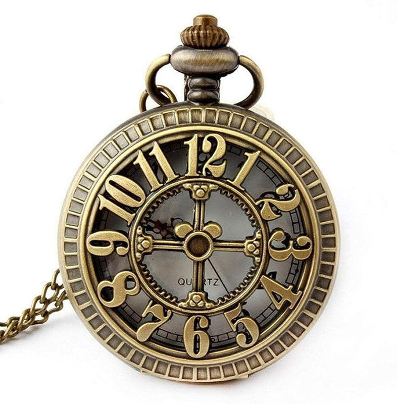 OM ENTERPRISES Analog Watch - For Men & Women Metal Vintage Pocket Watch Chain 093 Gold Metal Pocket Watch Chain