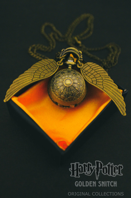 OHZEN Harry Potter Snitch Ball Pendant Pocket Watch Analog Watch Pocket Watch Chain Harry Potter Golden Snitch Ball Pendant Pocket Watch BRONZE Antique Pocket Watch Chain