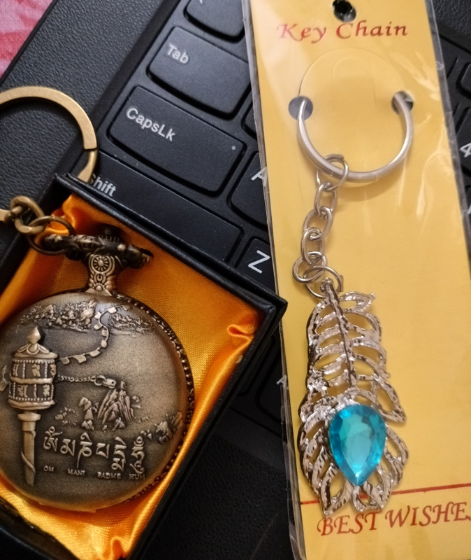 Vishu Enterprises Combo of Tibetan style pocket watch and OMG Peacock them stylish key Combo of Tibetan style pocket watch and OMG Peacock them stylish key Gold Stainless steel, Brass Pocket Watch Chain