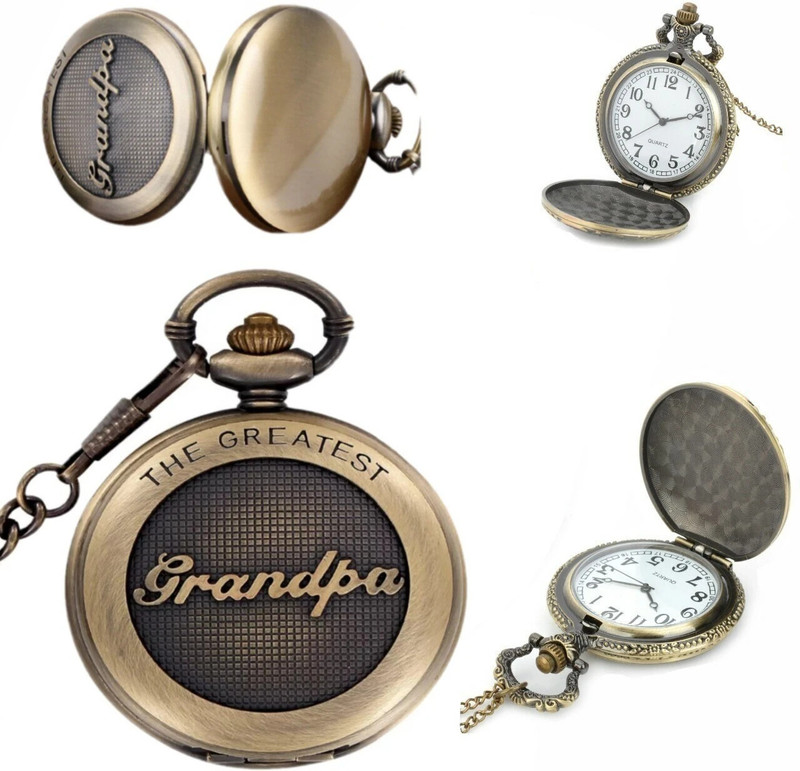 GT Gala Time Analog White Dial Symbol of Love Eiffel Tower Metal Keychain Chrome plated Zinc Alloy Pocket Watch Chain