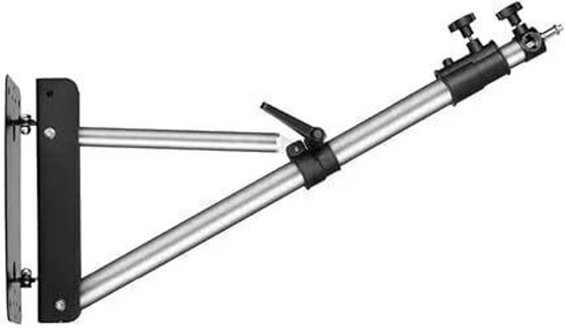Yacam 01 Wall Mounting Boom Arm Triangle Base for Photography Studio Video(1 MP, White)