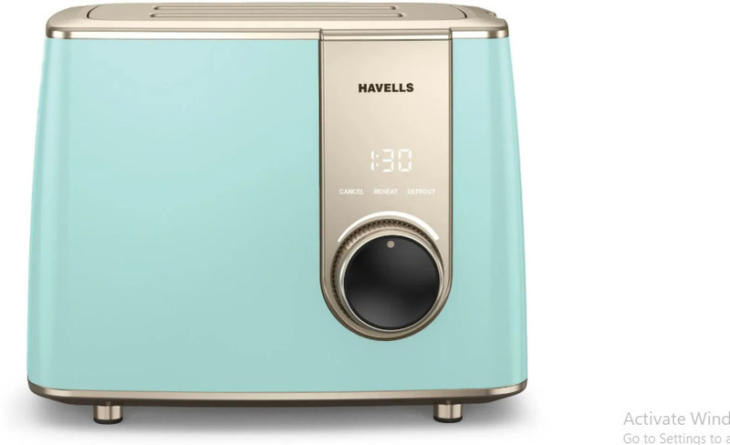 HAVELLS by HAVELLS CRAFT 850 W Pop Up Toaster(BLUE AND GOLD)