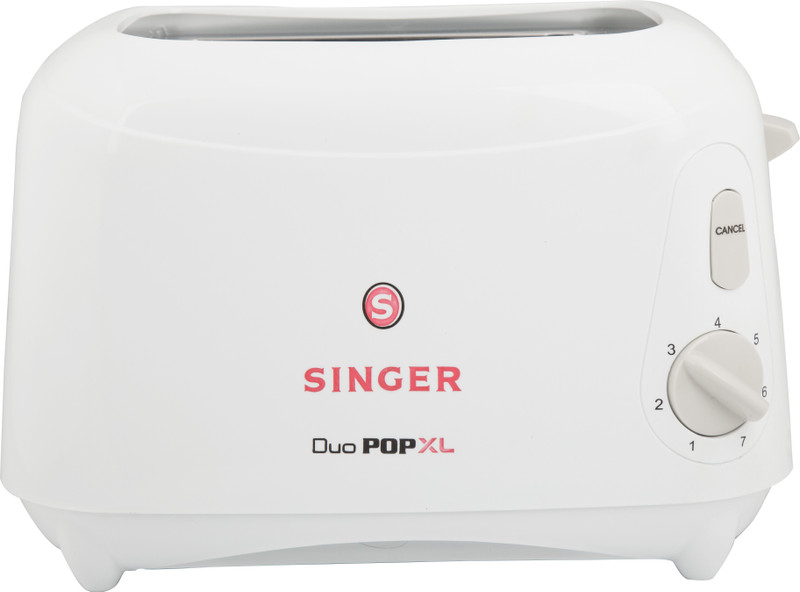 SINGER Duo Pop XL (SPT 802 DWT) 800 W Pop Up Toaster(White)