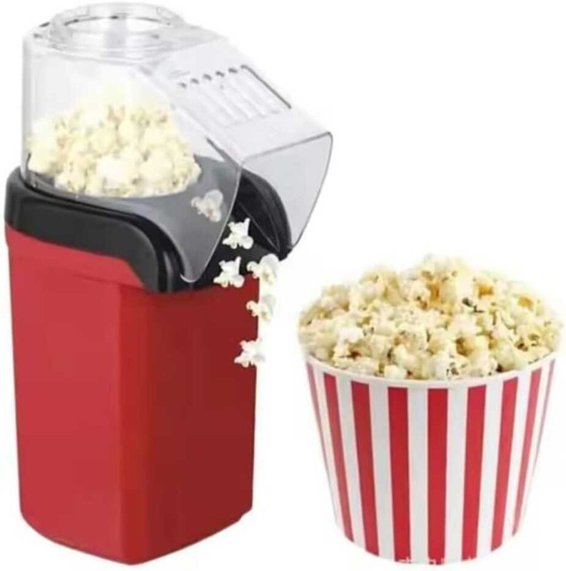 MAHNOOR ENTERPRISES Mini Hot Popcorn Maker Machine Oil Free portable Snack Maker With Automatic Operation 60 g popcorn maker machine 0.5 L Popcorn Maker(Red)