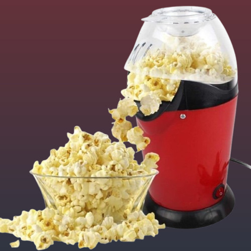 Qzaked Wind Appliance Heated Crispy Corn popcornmaker913 300 L Popcorn Maker(Multicolor)