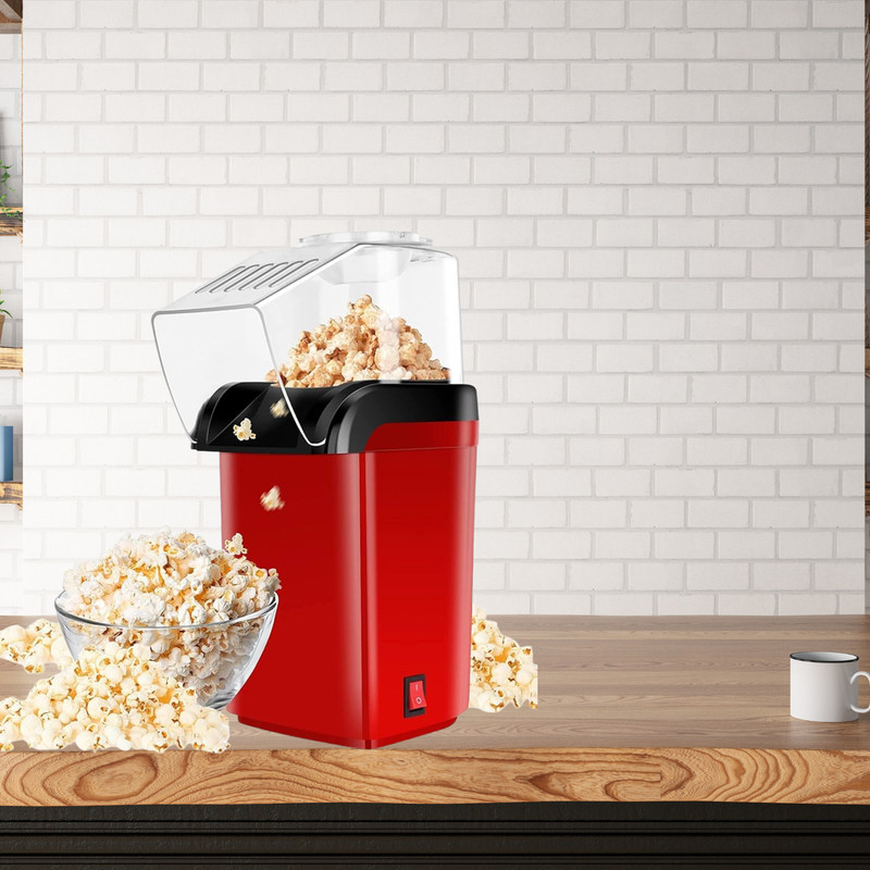 Totu POPCORN MAKER 1200 W Hot Air Popcorn Electric Maker 300g Popcorn Maker (Red) A30 300 g Popcorn Maker(Red)