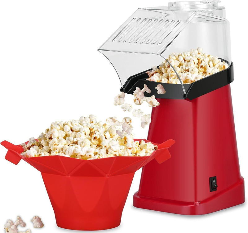 WIZMATE Lipzie Home Electric Hot Popcorn Maker Machine 1 L Popcorn Maker(Multicolor)